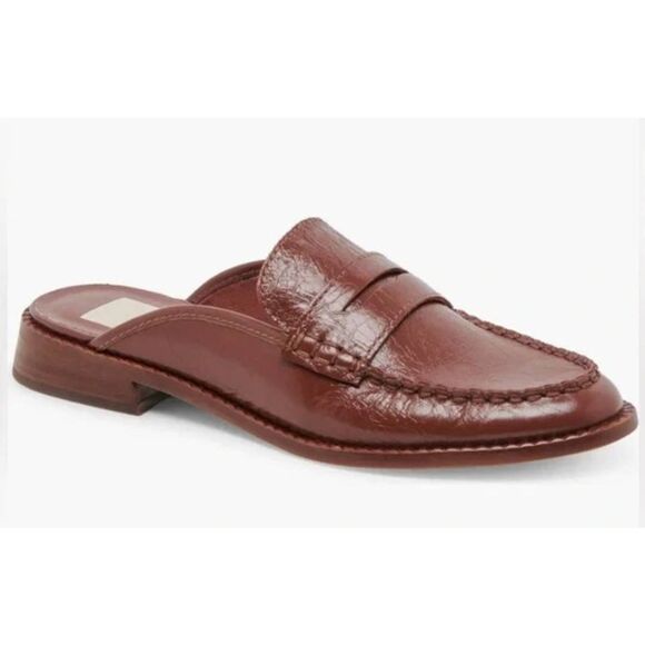 Dolce Vita Loafer Size 6.5 Brown Mules Low Heel Slip On NEW - Picture 1 of 9